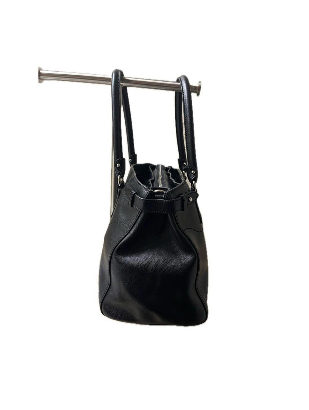 Salvatore Ferragamo Gancini Shoulder Bag GG-21D940 Black Leather - Picture 3 of 14